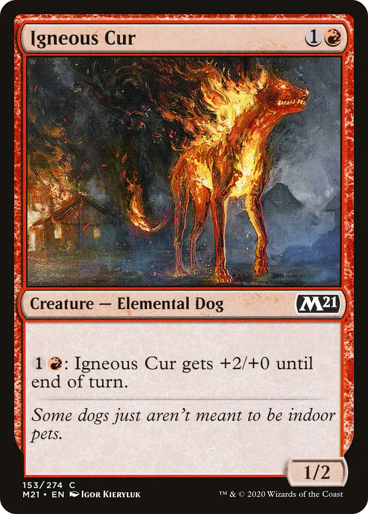Igneous Cur — Core Set 2021 — Magic: The Gathering