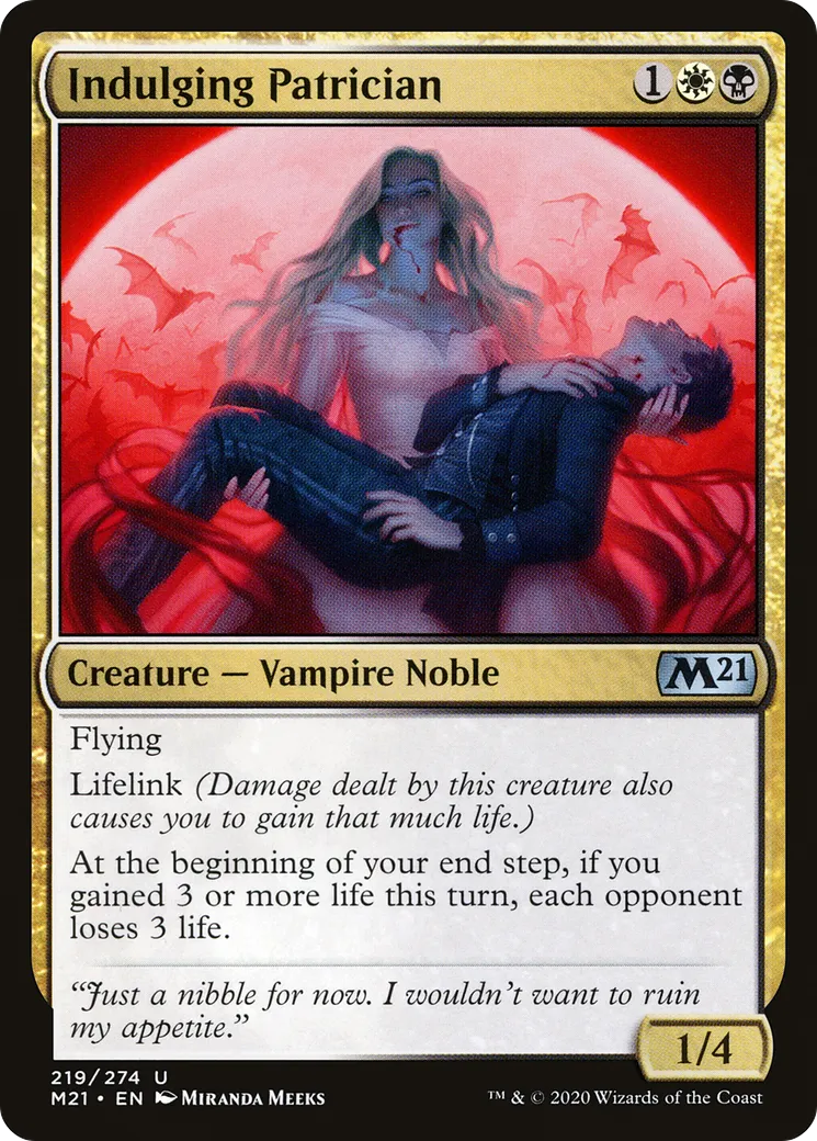 Indulging Patrician — Core Set 2021 — Magic: The Gathering