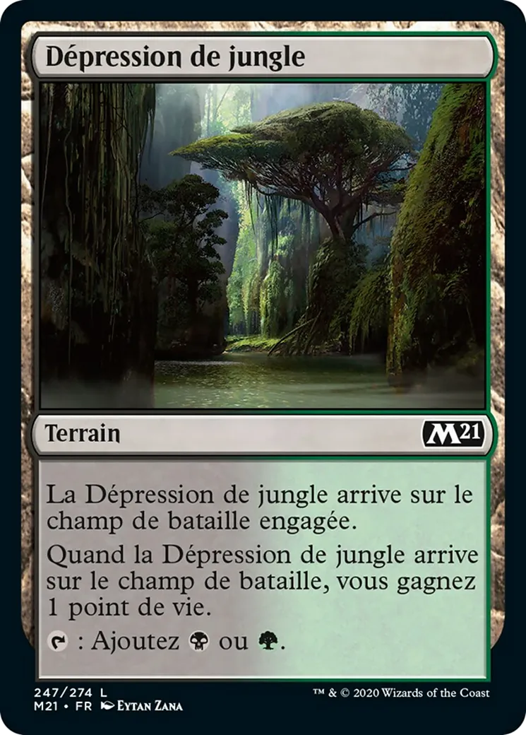 Dépression de jungle — Core Set 2021 — Magic: The Gathering
