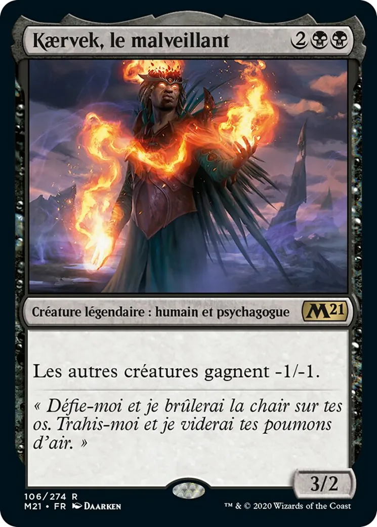 Kaervek, le malveillant — Core Set 2021 — Magic: The Gathering
