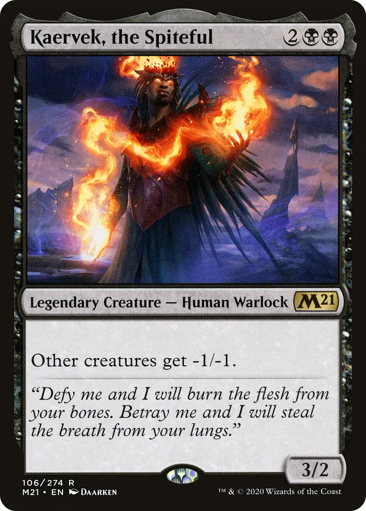 Kaervek, le malveillant — Core Set 2021 — Magic: The Gathering