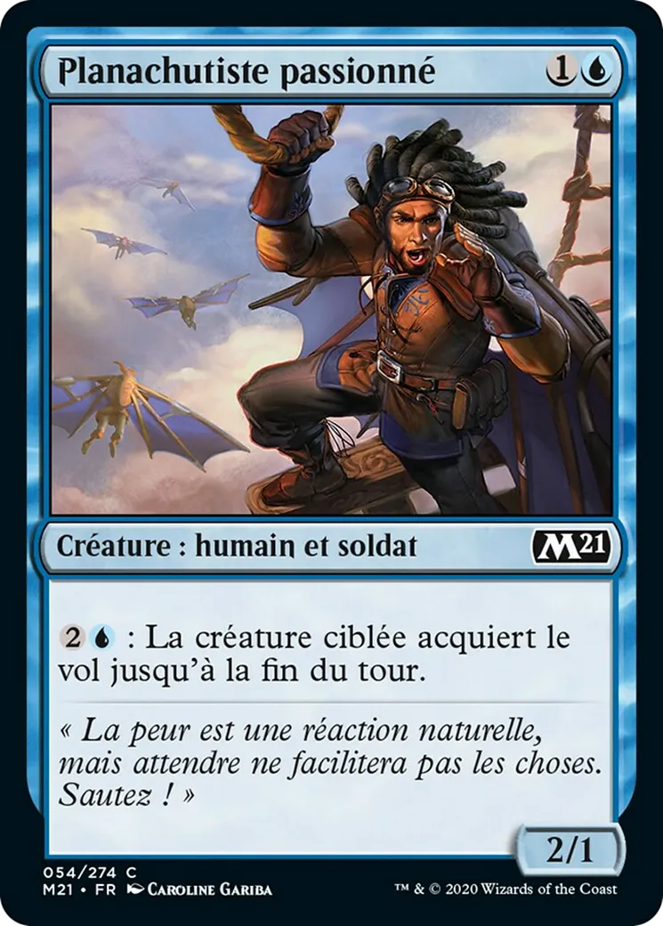 Planachutiste passionné — Core Set 2021 — Magic: The Gathering
