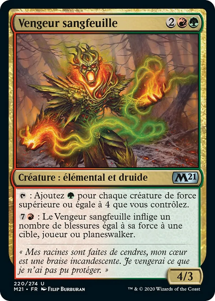 Vengeur sangfeuille from Core Set 2021 - Magic: The Gathering
