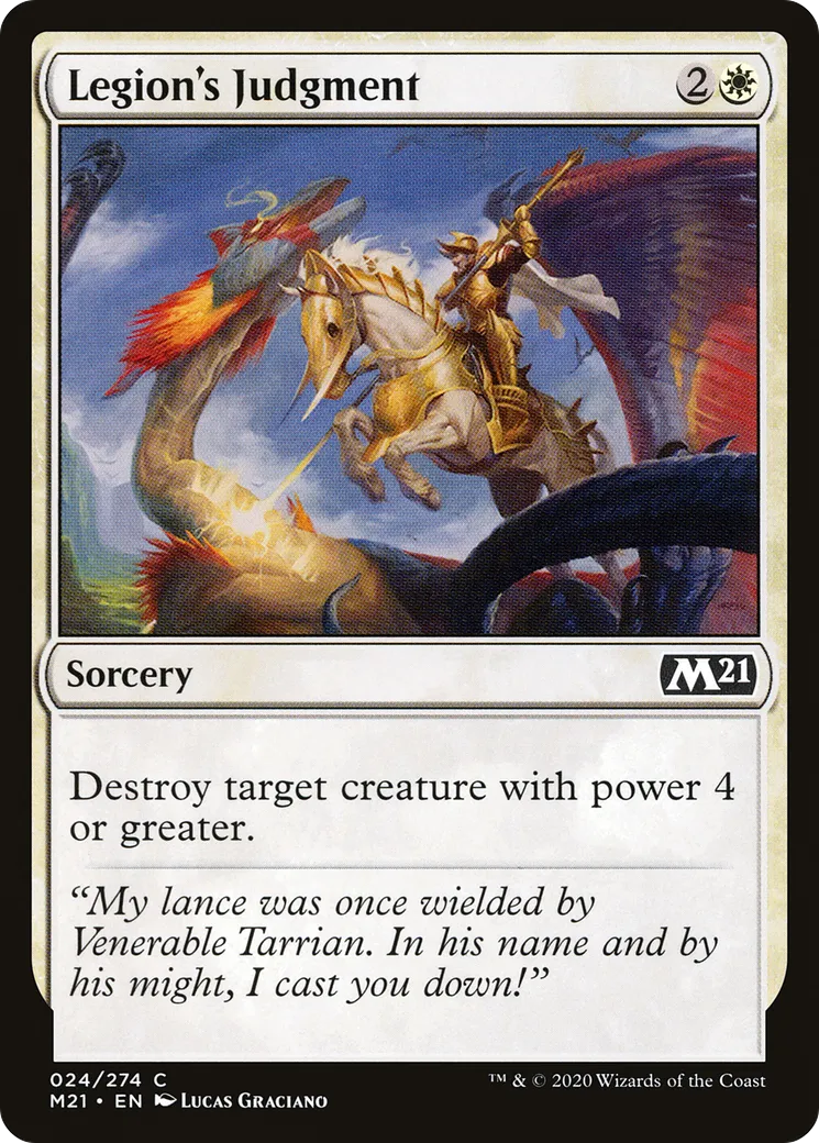 Jugement selon la Légion — Core Set 2021 — Magic: The Gathering