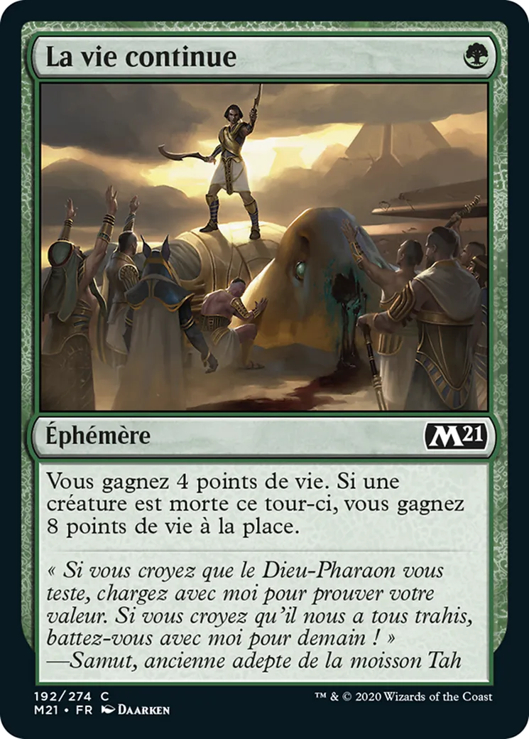La vie continue — Core Set 2021 — Magic: The Gathering
