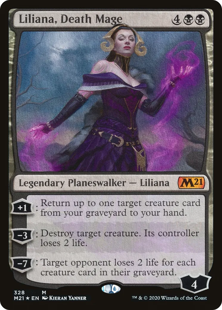 Liliana, Death Mage — Core Set 2021 — Magic: The Gathering