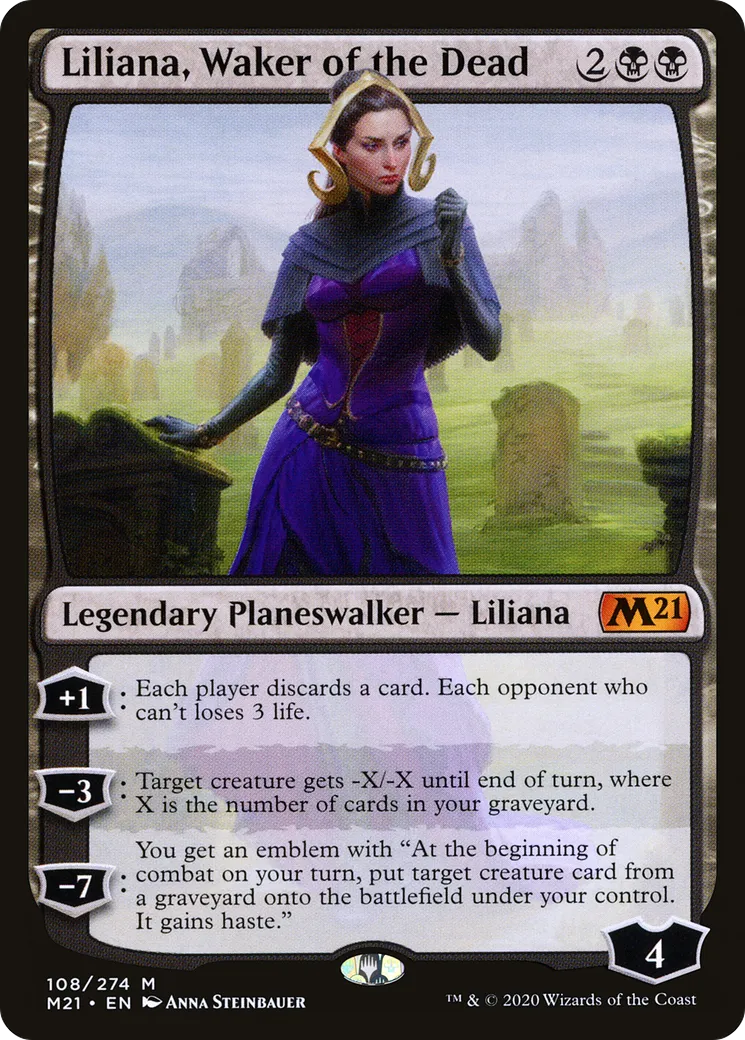 Liliana, Waker of the Dead from Core Set 2021 - Magic: The Gathering