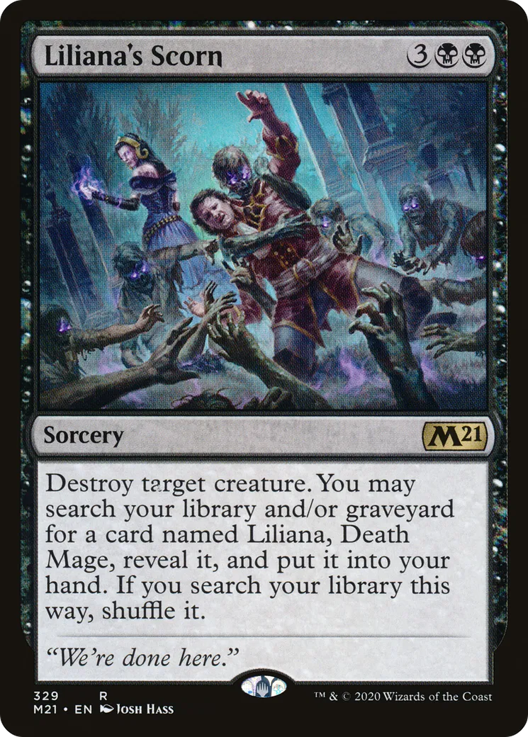 Liliana's Scorn — Core Set 2021 — Magic: The Gathering