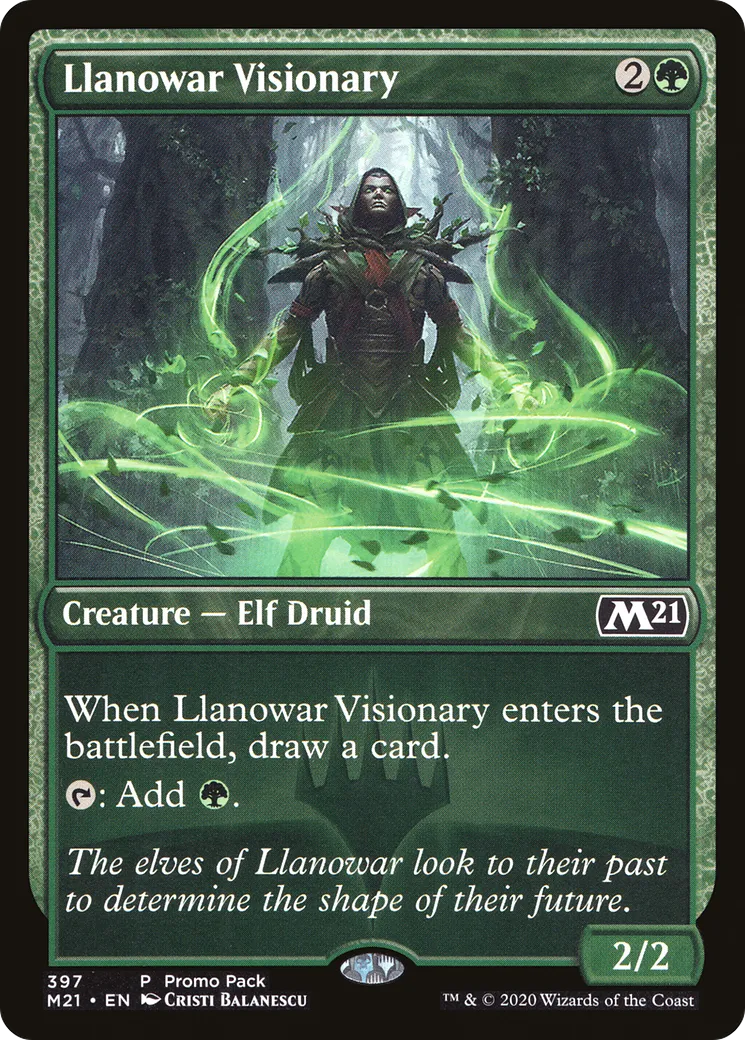 Llanowar Visionary — Core Set 2021 — Magic: The Gathering
