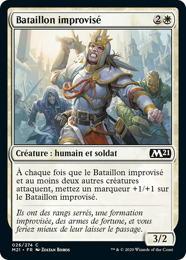 Bataillon improvisé — Core Set 2021 — Magic: The Gathering