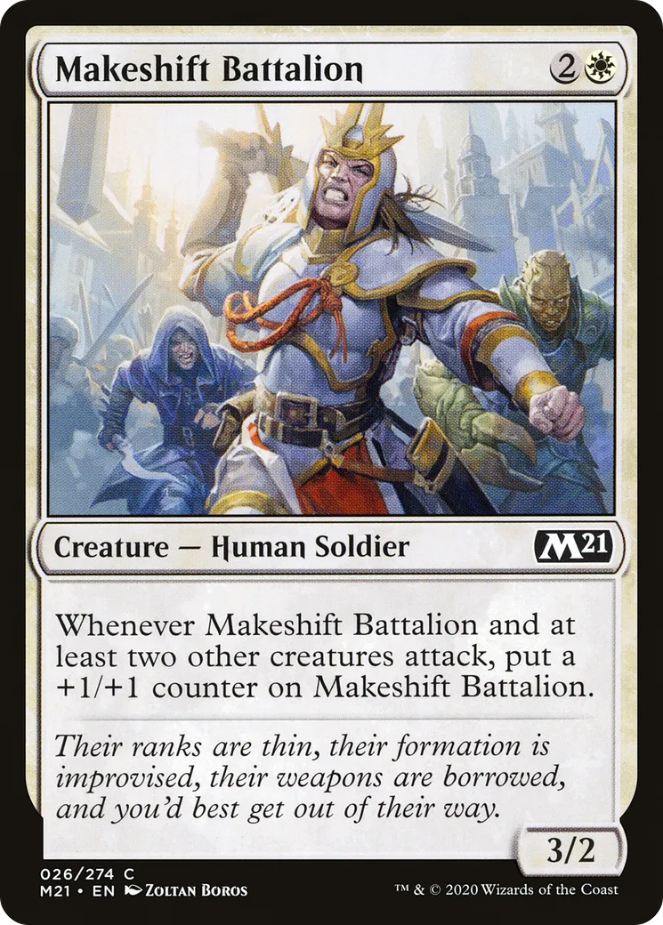 Bataillon improvisé — Core Set 2021 — Magic: The Gathering