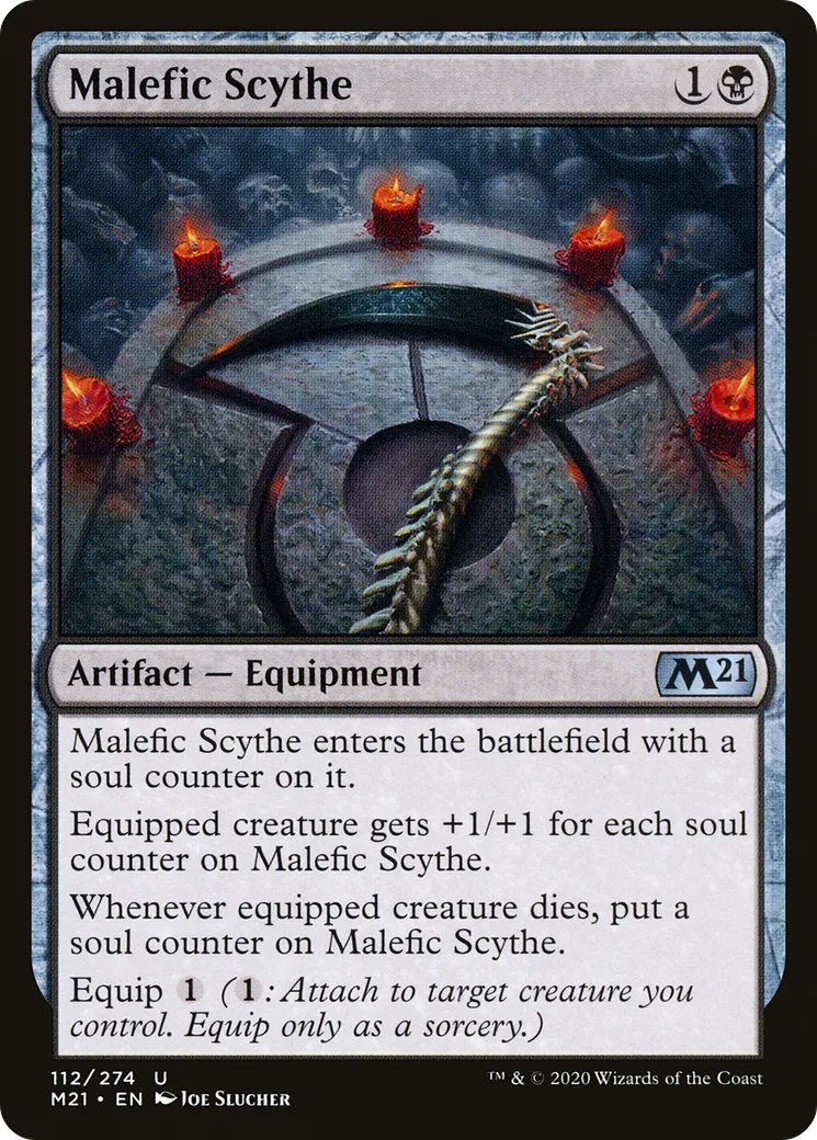 Malefic Scythe — Core Set 2021 — Magic: The Gathering