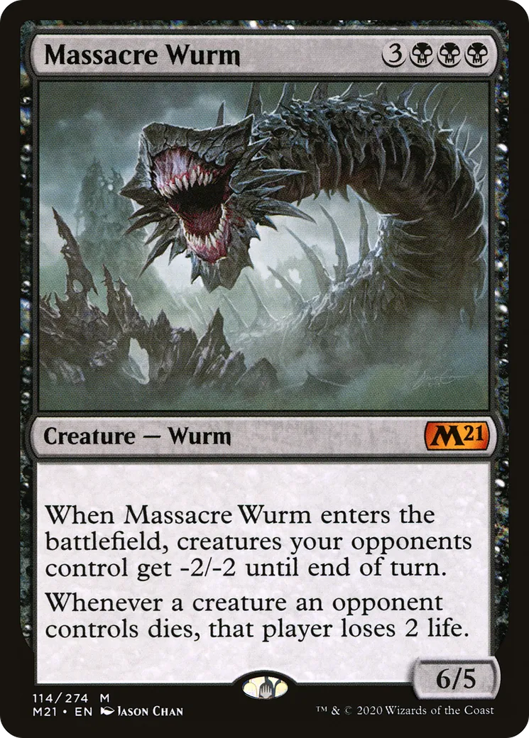 Massacre Wurm — Core Set 2021 — Magic: The Gathering
