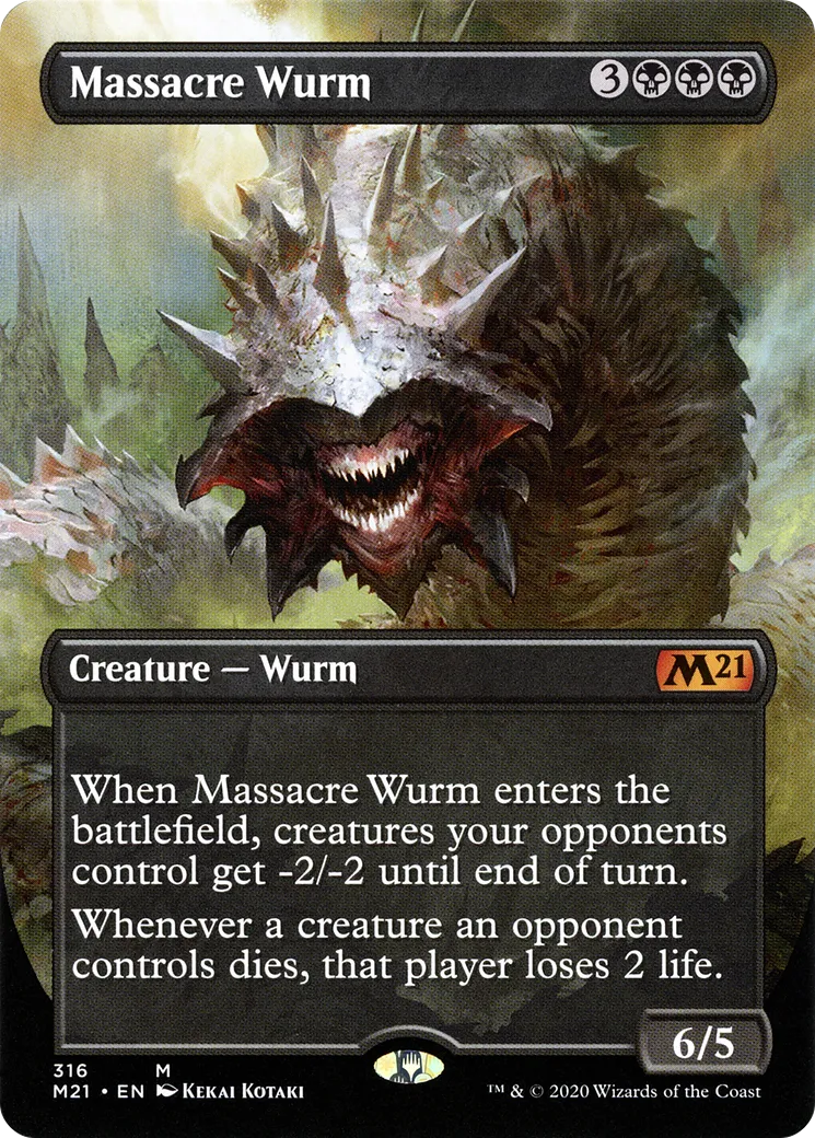 Massacre Wurm — Core Set 2021 — Magic: The Gathering