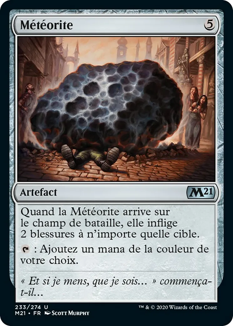 Météorite — Core Set 2021 — Magic: The Gathering