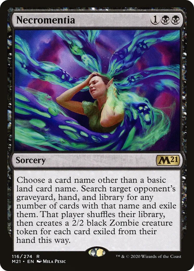 Necromentia from Core Set 2021 - Magic: The Gathering