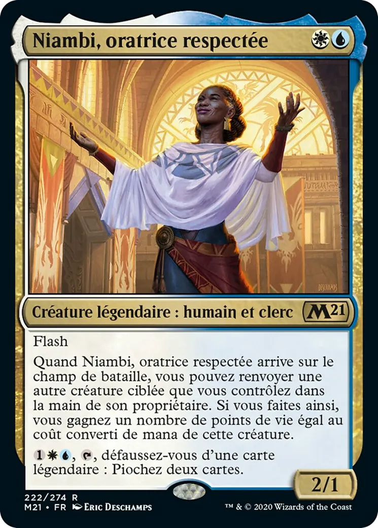 Niambi, oratrice respectée — Core Set 2021 — Magic: The Gathering