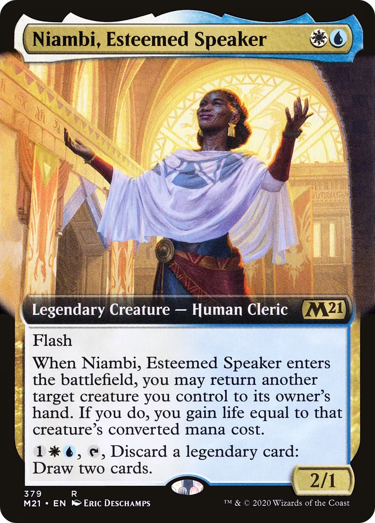 Niambi, Esteemed Speaker — Core Set 2021 — Magic: The Gathering