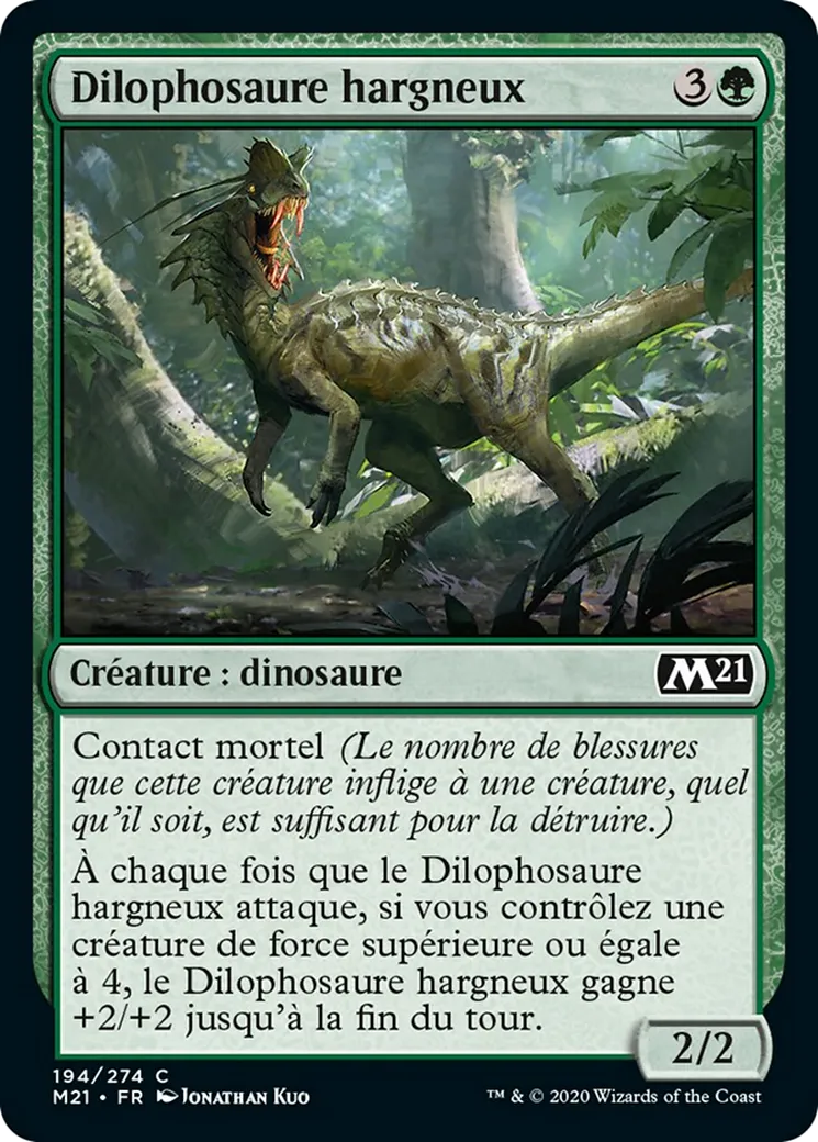 Dilophosaure hargneux — Core Set 2021 — Magic: The Gathering