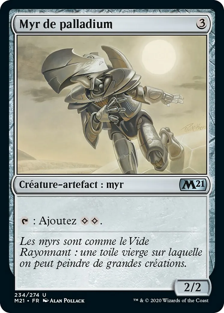 Myr de palladium — Core Set 2021 — Magic: The Gathering