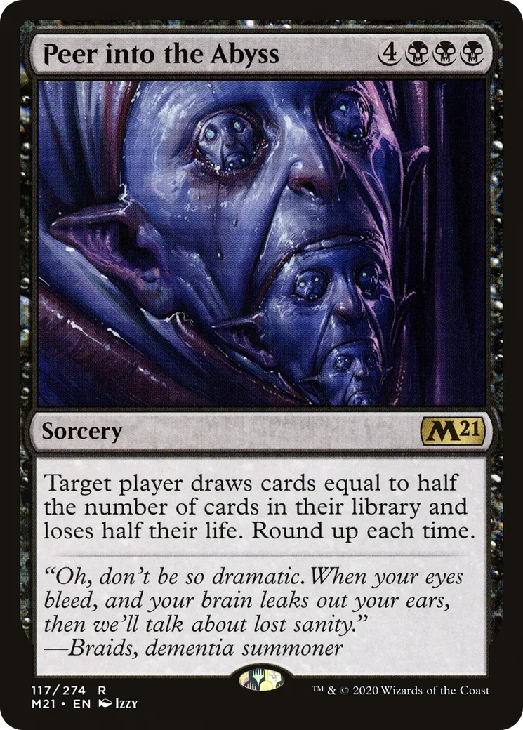 Peer into the Abyss — Core Set 2021 — Magic: The Gathering