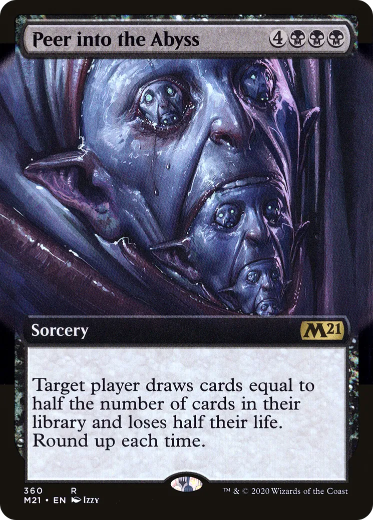 Peer into the Abyss from Core Set 2021 - Magic: The Gathering