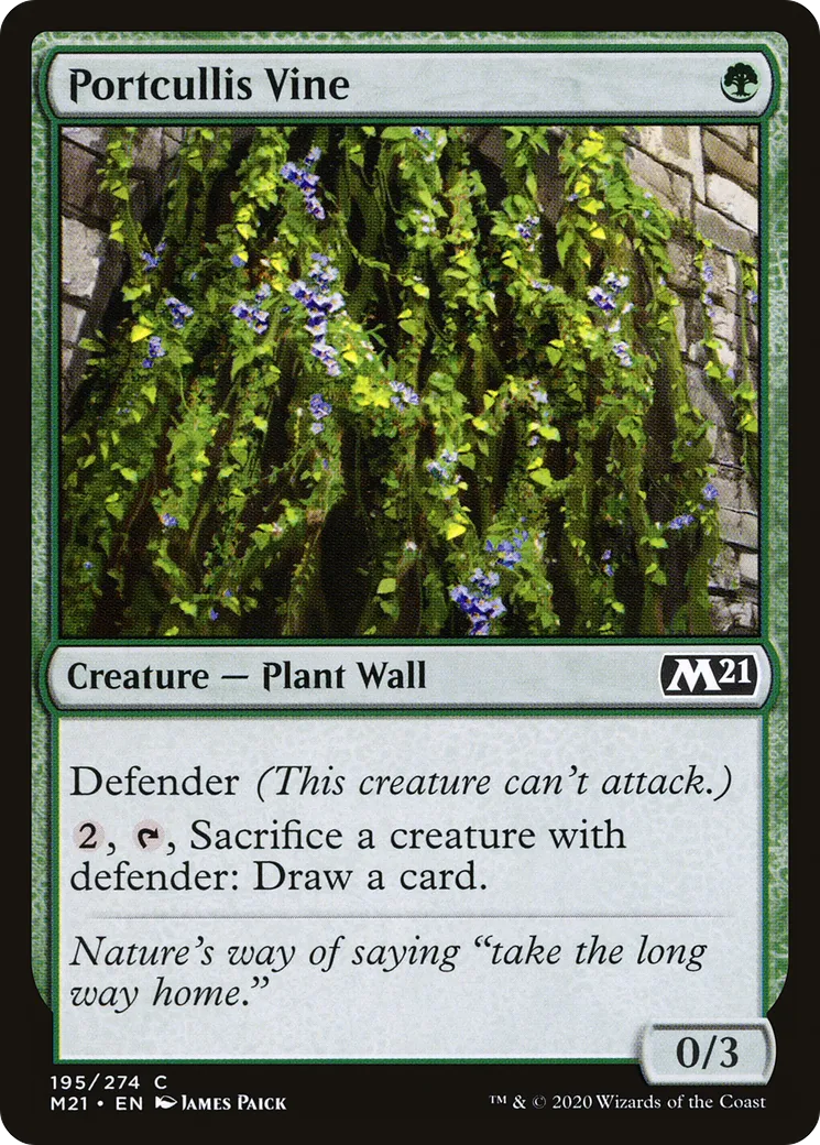 Portcullis Vine — Core Set 2021 — Magic: The Gathering