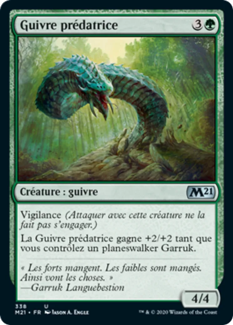 Guivre prédatrice — Core Set 2021 — Magic: The Gathering