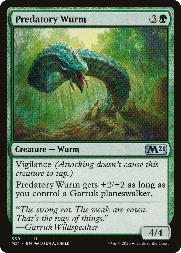 Predatory Wurm — Core Set 2021 — Magic: The Gathering