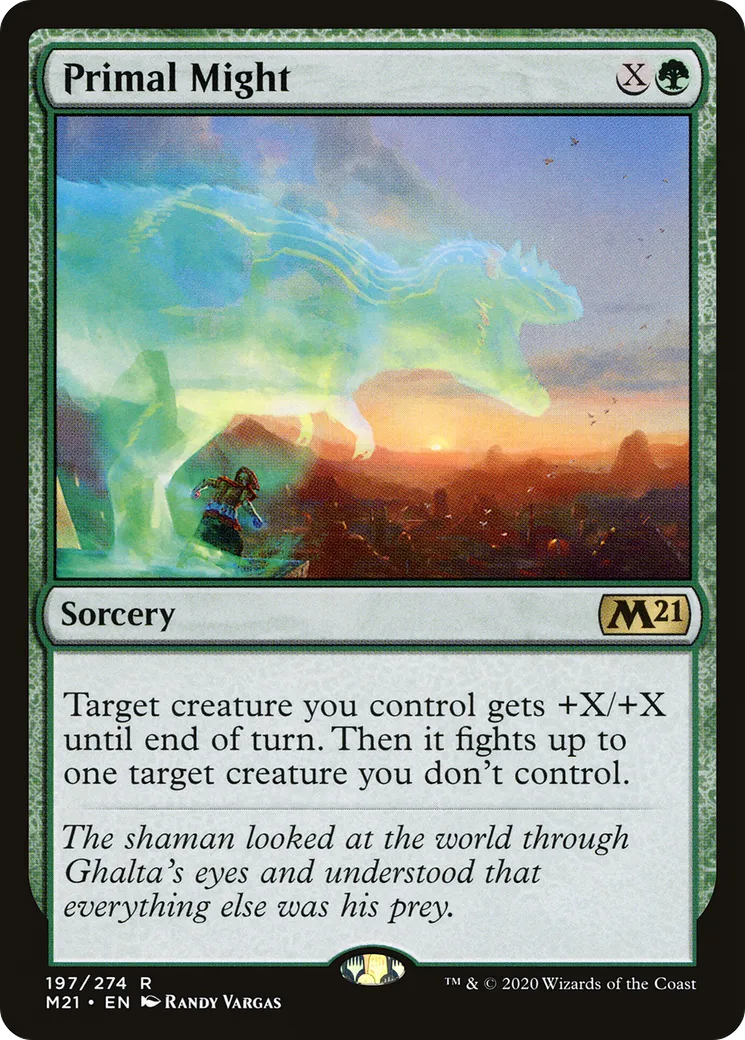 Primal Might — Core Set 2021 — Magic: The Gathering