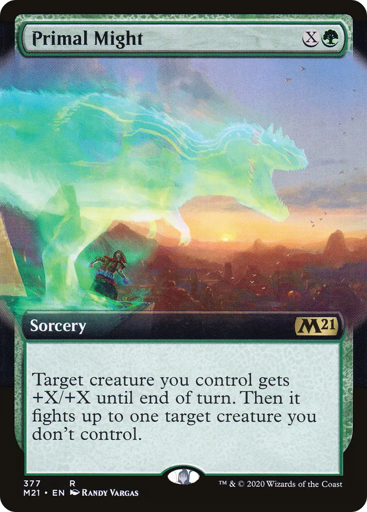 Primal Might — Core Set 2021 — Magic: The Gathering