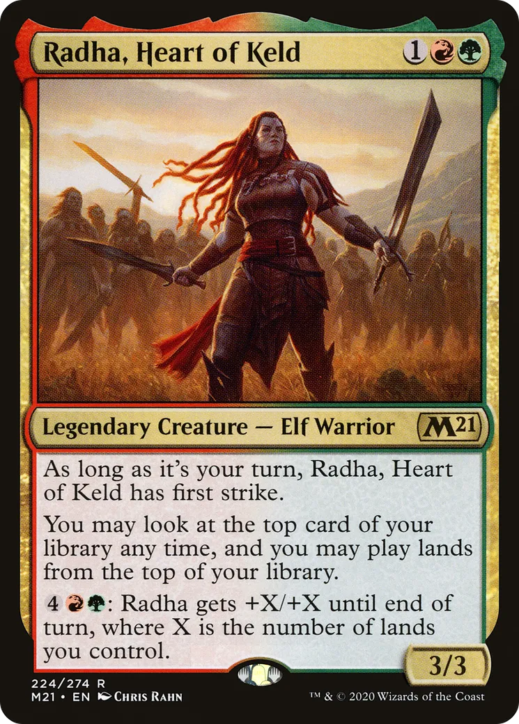 Radha, Heart of Keld — Core Set 2021 — Magic: The Gathering