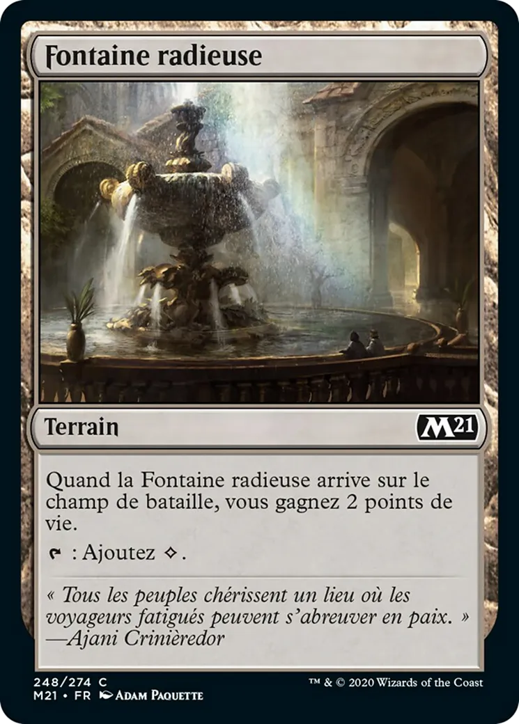 Fontaine radieuse from Core Set 2021 - Magic: The Gathering