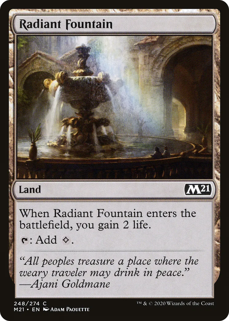 Radiant Fountain — Core Set 2021 — Magic: The Gathering