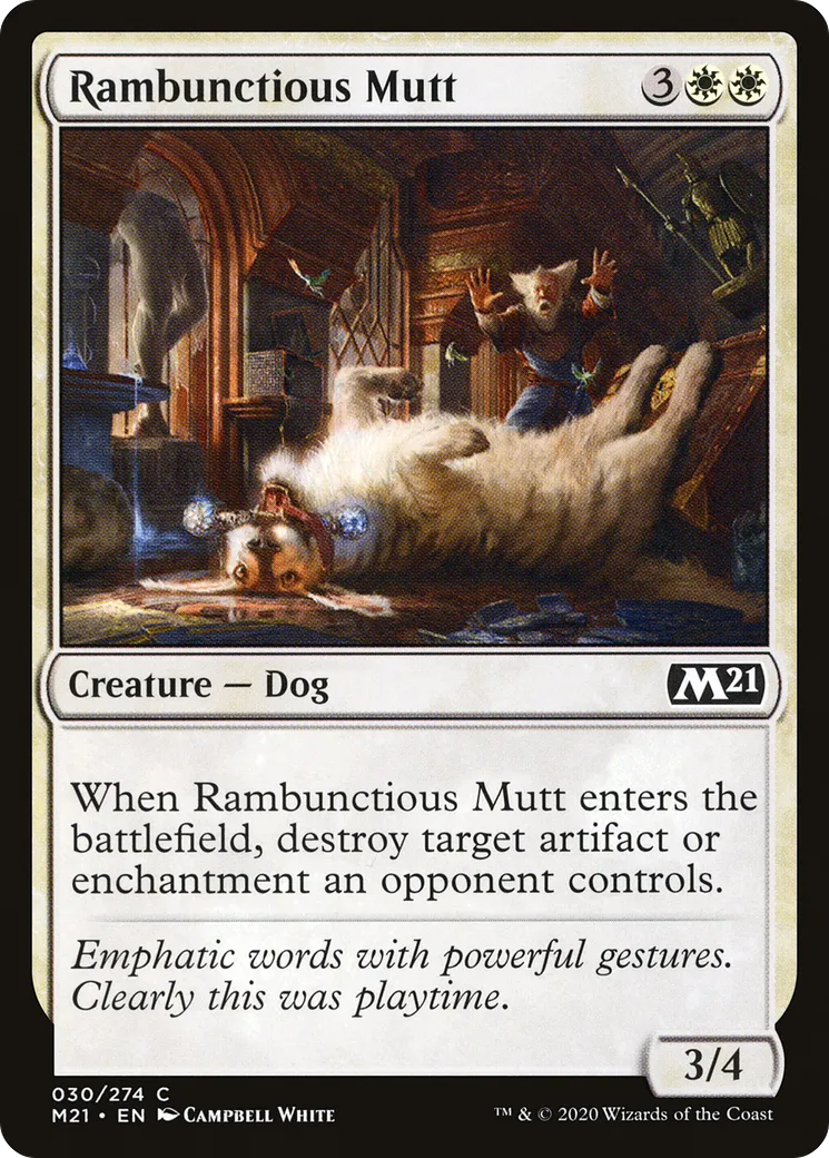 Rambunctious Mutt from Core Set 2021 - Magic: The Gathering