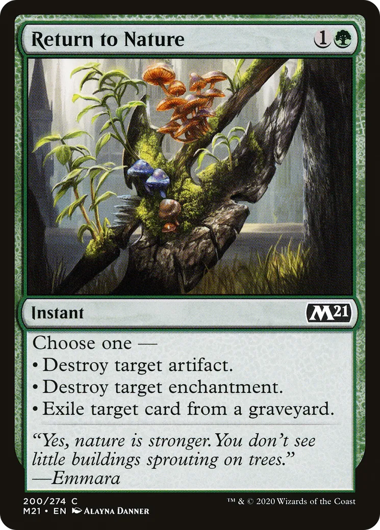 Return to Nature — Core Set 2021 — Magic: The Gathering