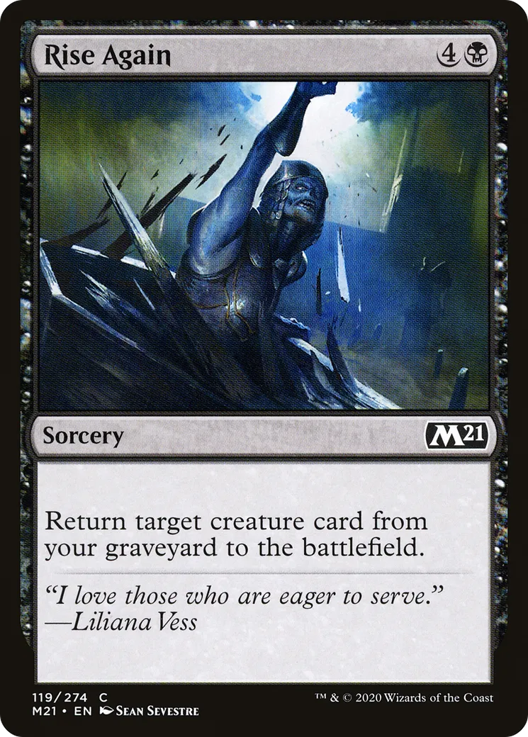 Rise Again from Core Set 2021 - Magic: The Gathering