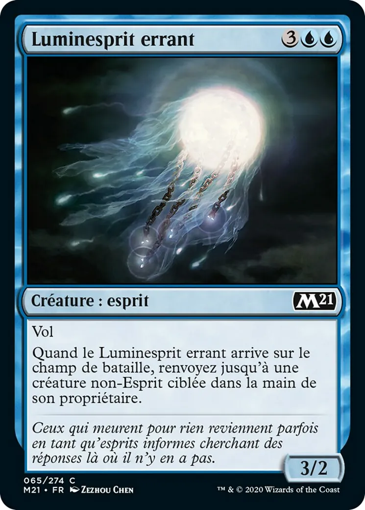 Luminesprit errant from Core Set 2021 - Magic: The Gathering