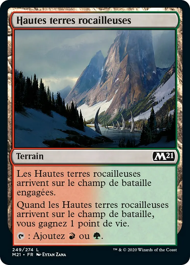 Hautes terres rocailleuses — Core Set 2021 — Magic: The Gathering