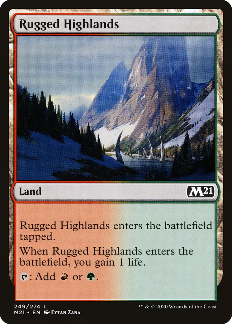 Rugged Highlands — Core Set 2021 — Magic: The Gathering