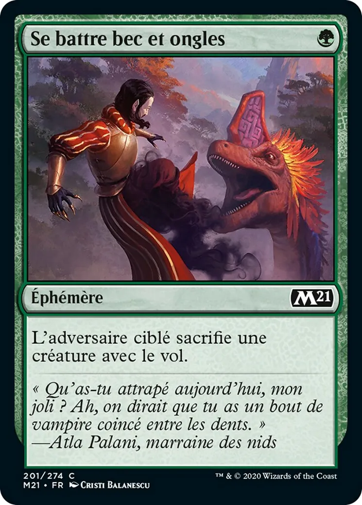 Se battre bec et ongles from Core Set 2021 - Magic: The Gathering