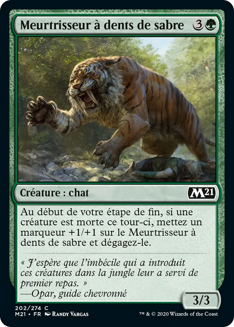 Meurtrisseur à dents de sabre — Core Set 2021 — Magic: The Gathering