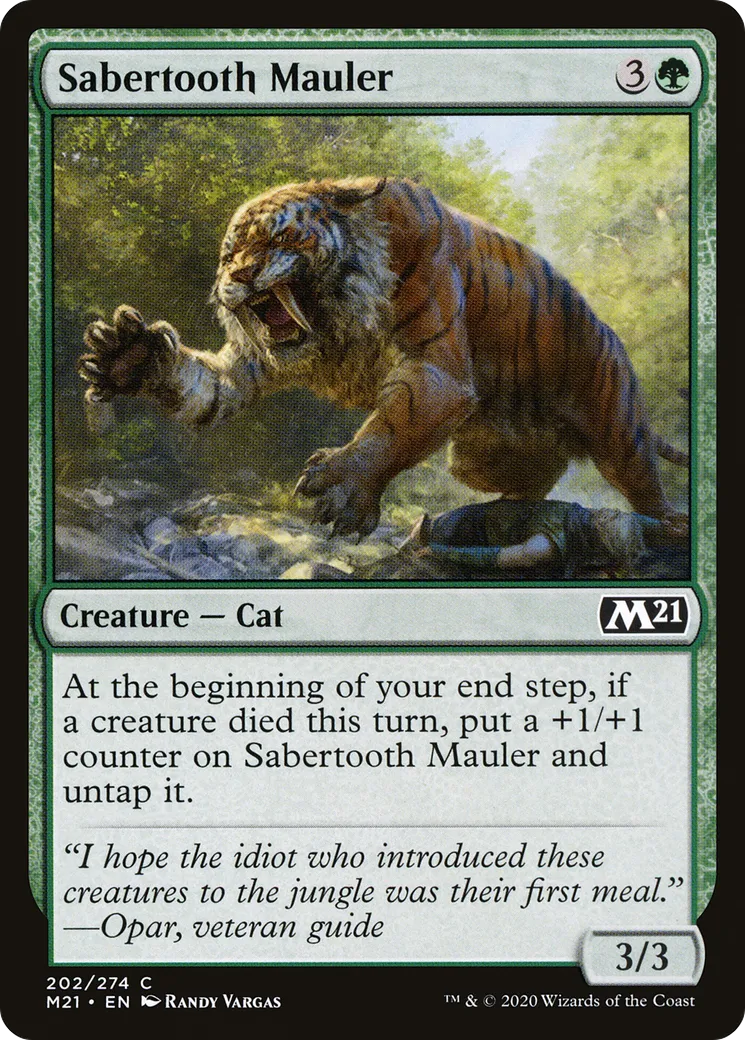 Sabertooth Mauler — Core Set 2021 — Magic: The Gathering
