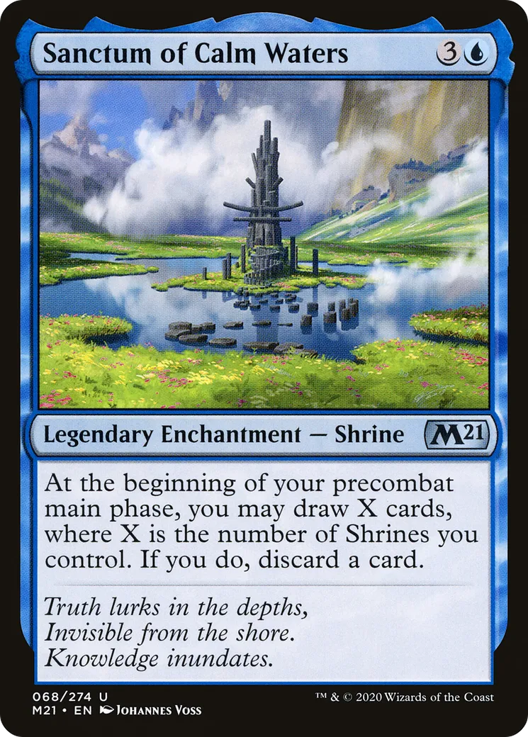 Sanctum of Calm Waters from Core Set 2021 - Magic: The Gathering