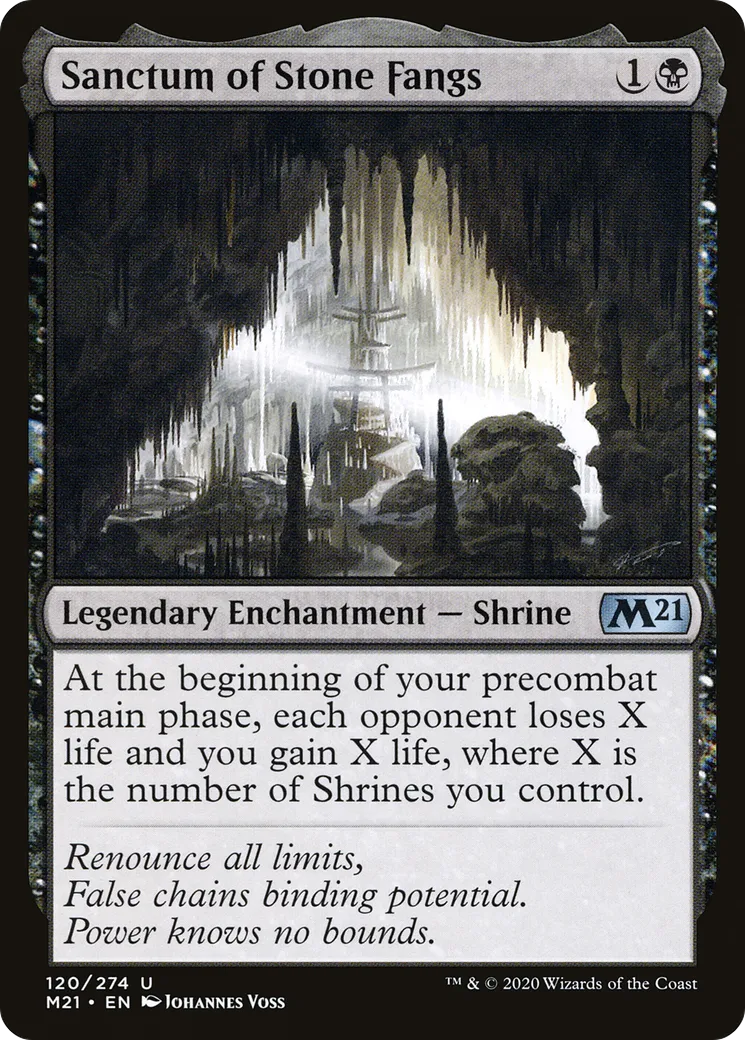 Sanctum of Stone Fangs — Core Set 2021 — Magic: The Gathering