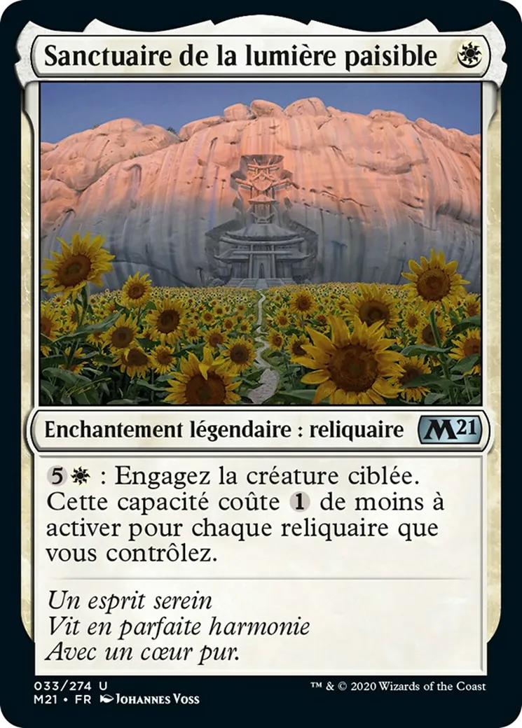 Sanctuaire de la lumière paisible — Core Set 2021 — Magic: The Gathering