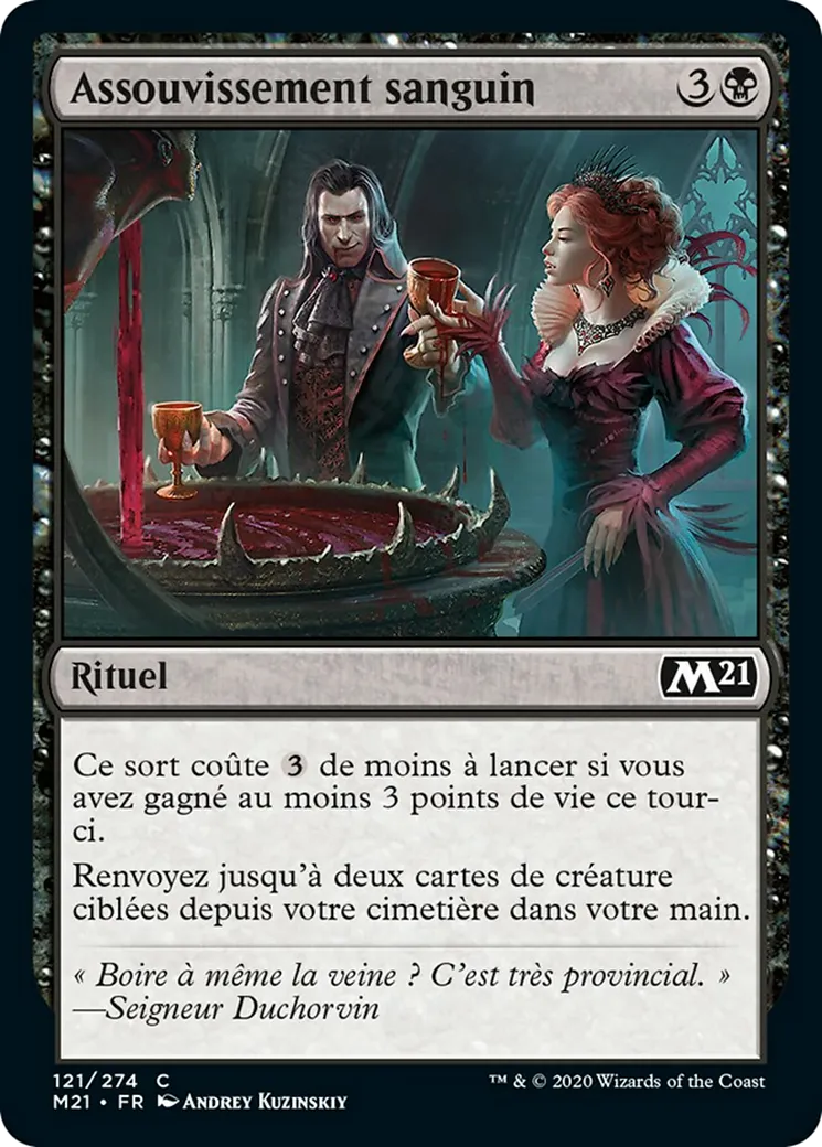 Assouvissement sanguin — Core Set 2021 — Magic: The Gathering