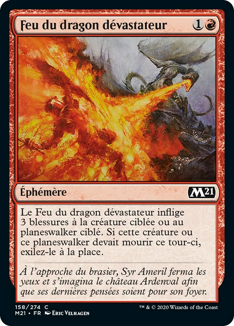 Feu du dragon dévastateur — Core Set 2021 — Magic: The Gathering