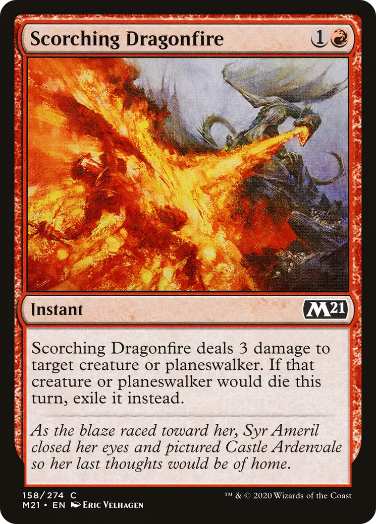 Scorching Dragonfire — Core Set 2021 — Magic: The Gathering