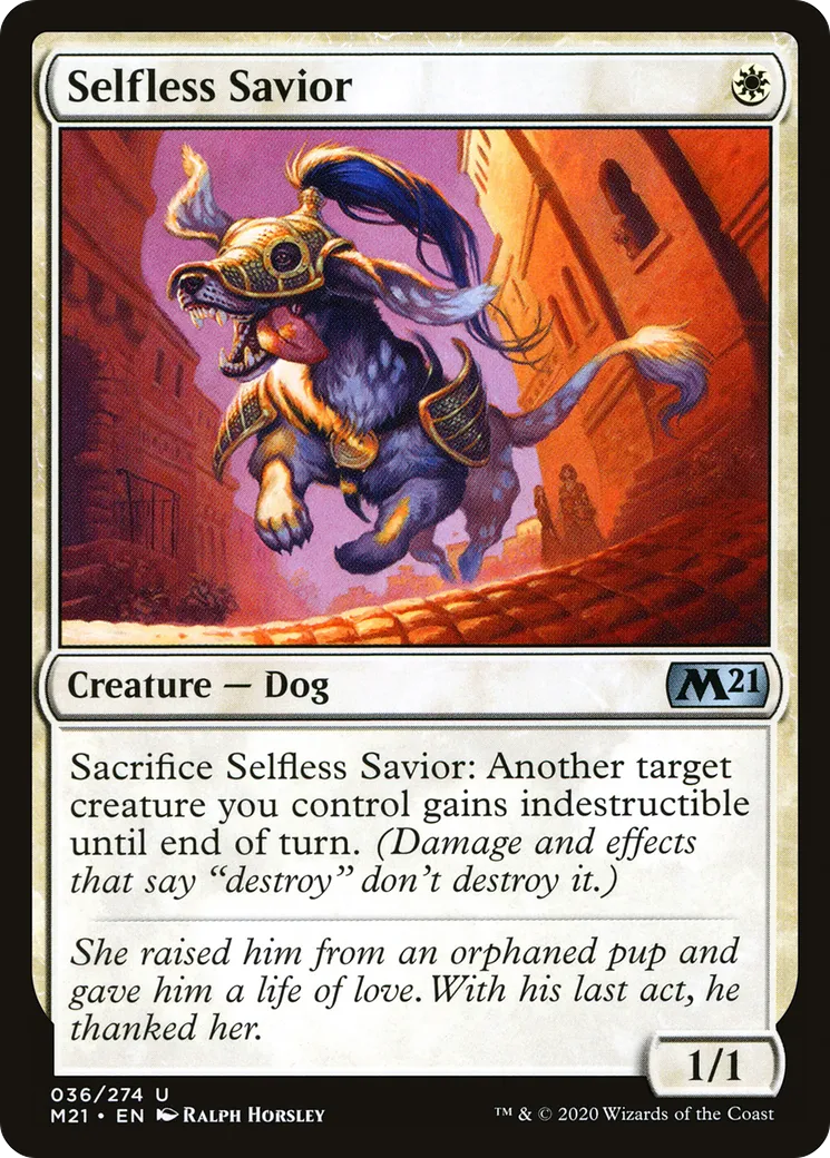 Selfless Savior — Core Set 2021 — Magic: The Gathering
